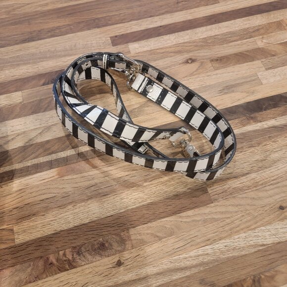 Kate Spade ♠️ Wellesley Stripe Alessa Striped Patent Leather Satchel/Crossbody - Picture 13 of 17